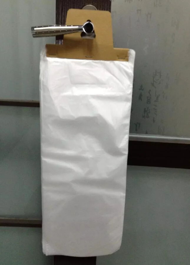 Door Knob Plastic Hanger Bags/Polyethylene Newspaper Delivery Bags/Plastic Hanging Literature Bag Newspaper Bag