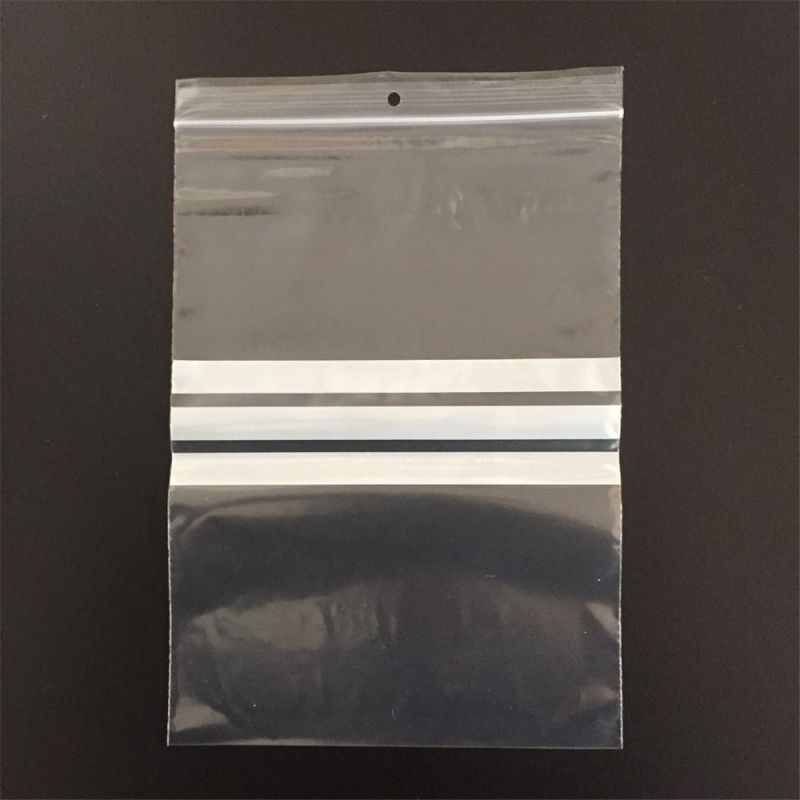 LDPE Clear Plastic Gripseal Bag with Custom Logo Printed