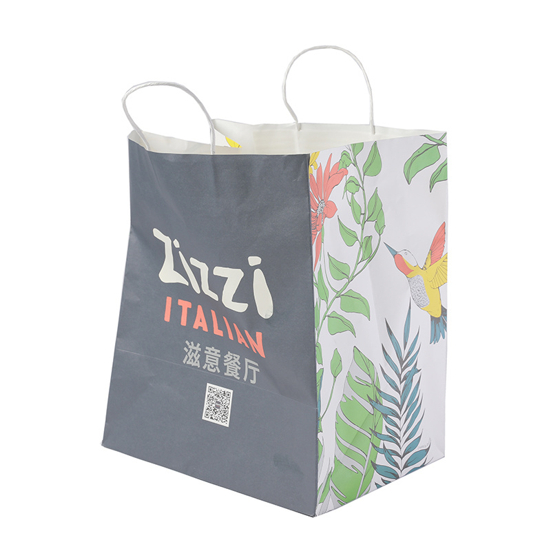 Wholesale Customized Colorful Printed White&#160; Paper&#160; Bag