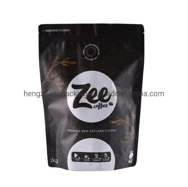 Resealable Aluminium Foil Bags Stand up Biodegradable Bag with Clear Window Zipper