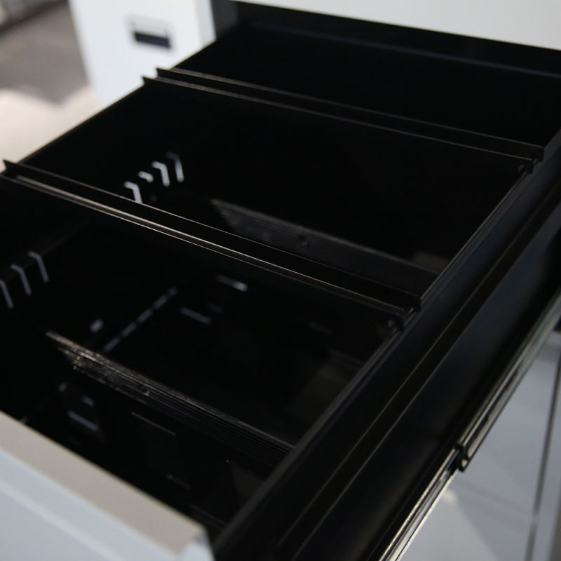 Black Plastic Handle Vertical Drawer Filing Cabinet 5 Drawing Cabinet