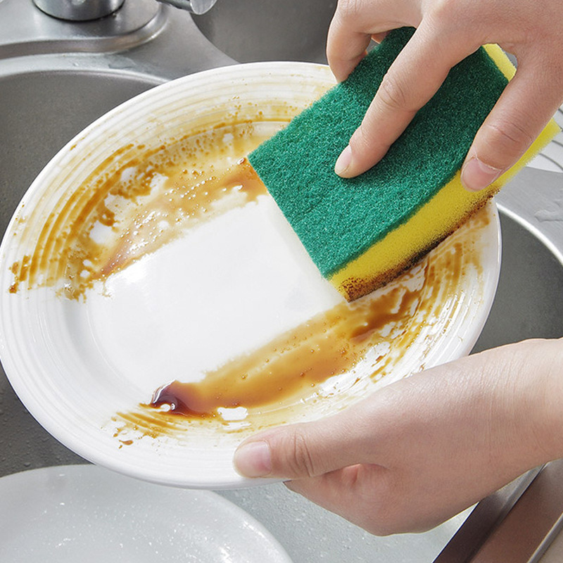Double Side Dish Washing Sponge Dish Bowl Washing Sponge Cleaner Cleaning Cloth Rags