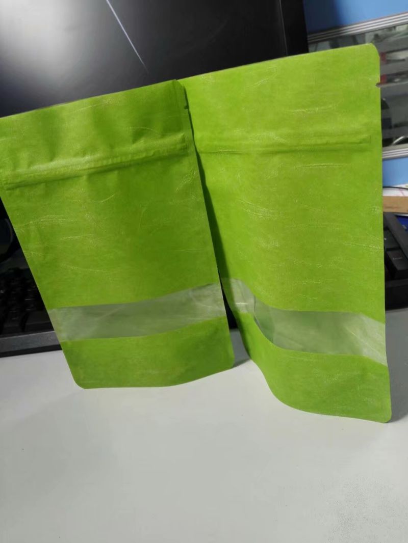 Printed Kraft Paper Stand up Zipper Bag Aluminum Foil Material