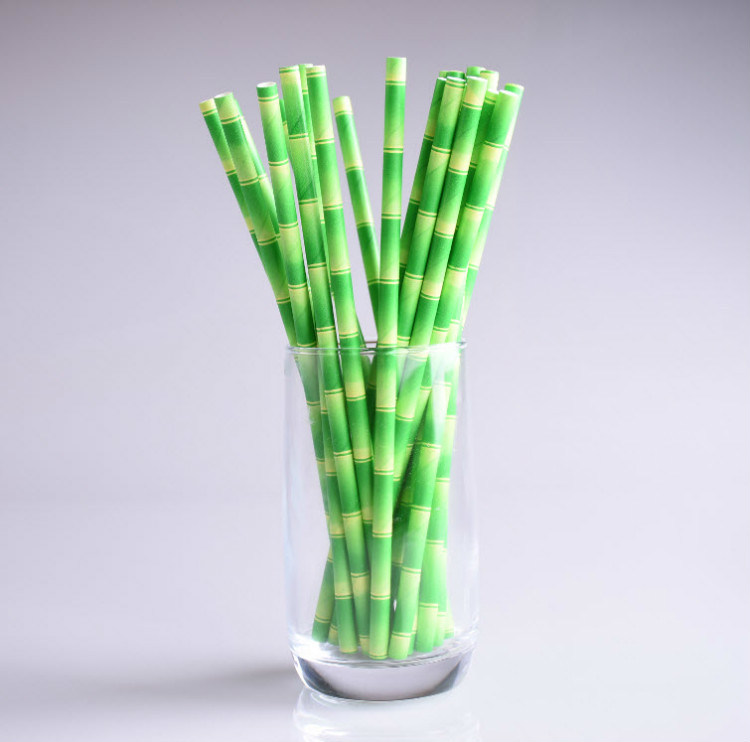 Environmentally Friendly Disposable Paper Straws, Straight Tubes, Customizable Paper Straws