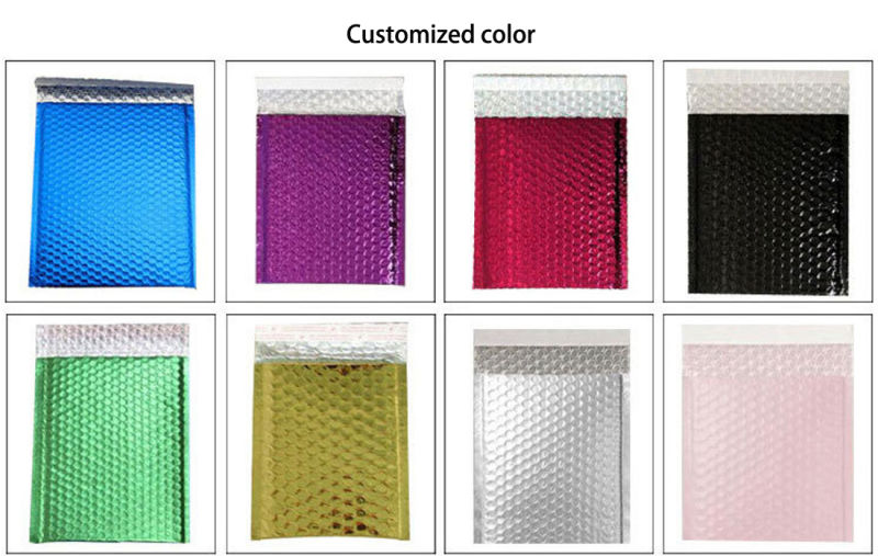 fashion Shiny Colorful Bubble Envelope Aluminum Bubble Envelope