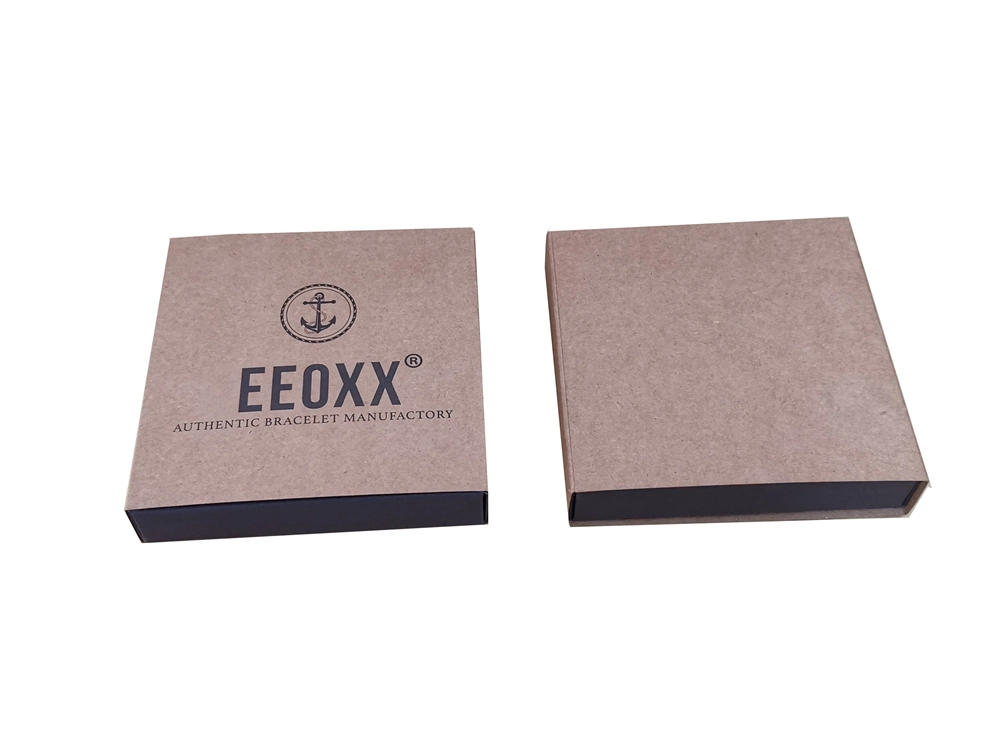 Custom Black Cardboard Packaging Gift Box Kraft Paper Box for Sliding
