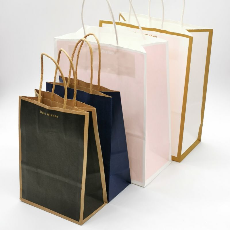 White Paper Bag Shopping Bag Food Kraft Paper Bag