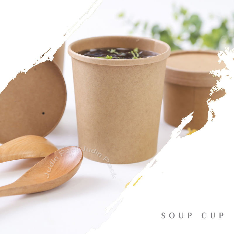 Kraft Paper Bowl Disposable Paper Cup for Soup