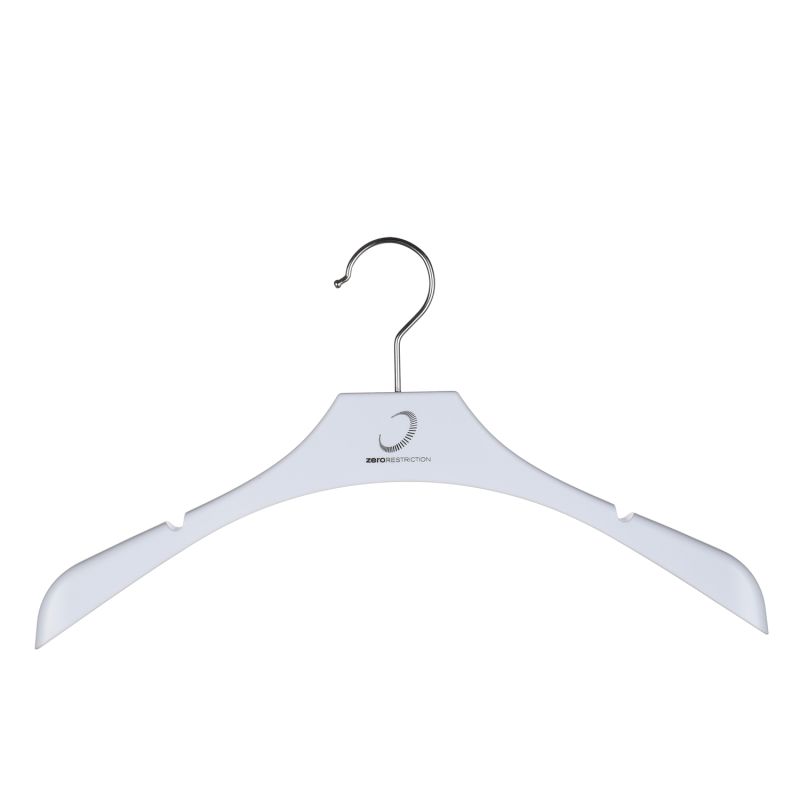 High Quality Adult Plastic White Hangers Rack Made in China