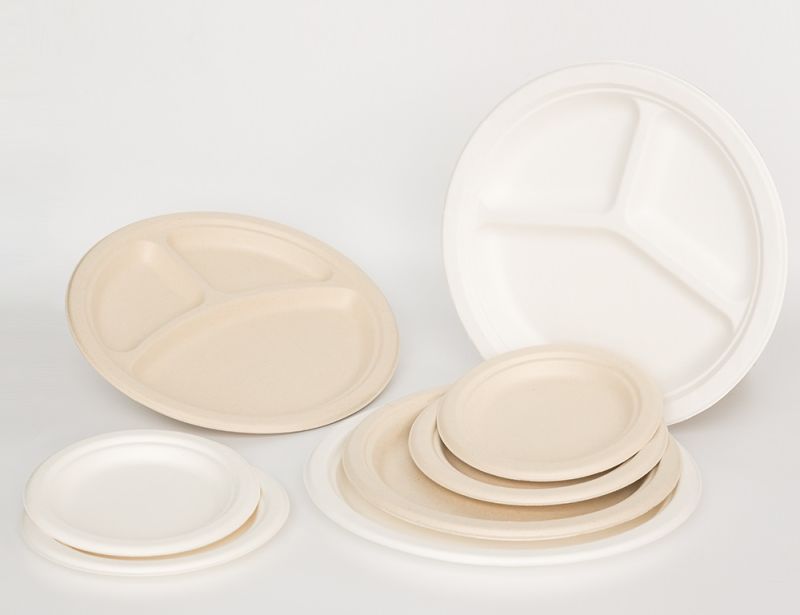Eco-Friendly Disposable Biodegradable Compostable Sugarcane Bagasse Plate