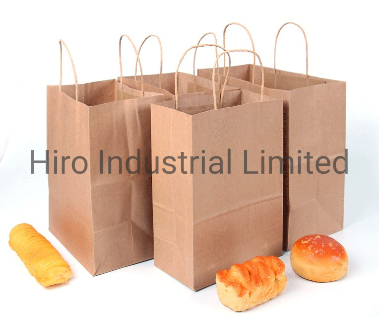 Customized Logo White Craft Paper Bags with Handles