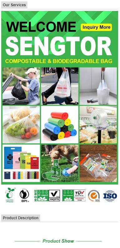 Customized Large Size Biodagradeble Garbage Bag Trash Plastic Bag