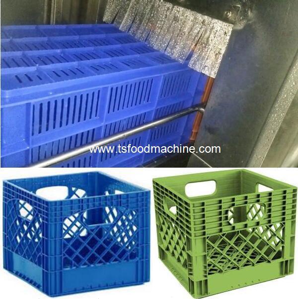 Food Tray Crates Washer Equipment Plastic Milk Box Washing Machine