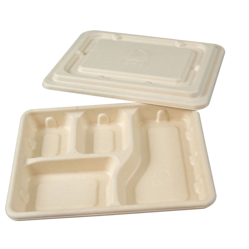 Biodegradable Eco Friendly Bagasse Sugarcane Disposable Trays