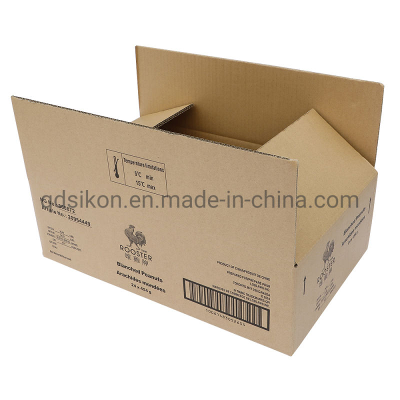 5mm Thickness 3ply Corrugated Kraft Paper Box in China