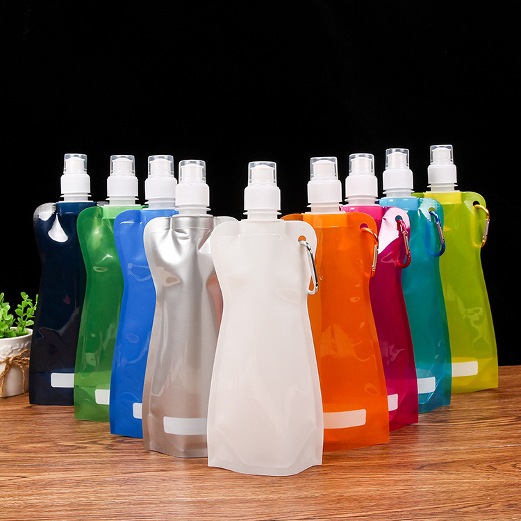 Custom Printed Plastic Stand up Pouch with Spout for Packing Juice