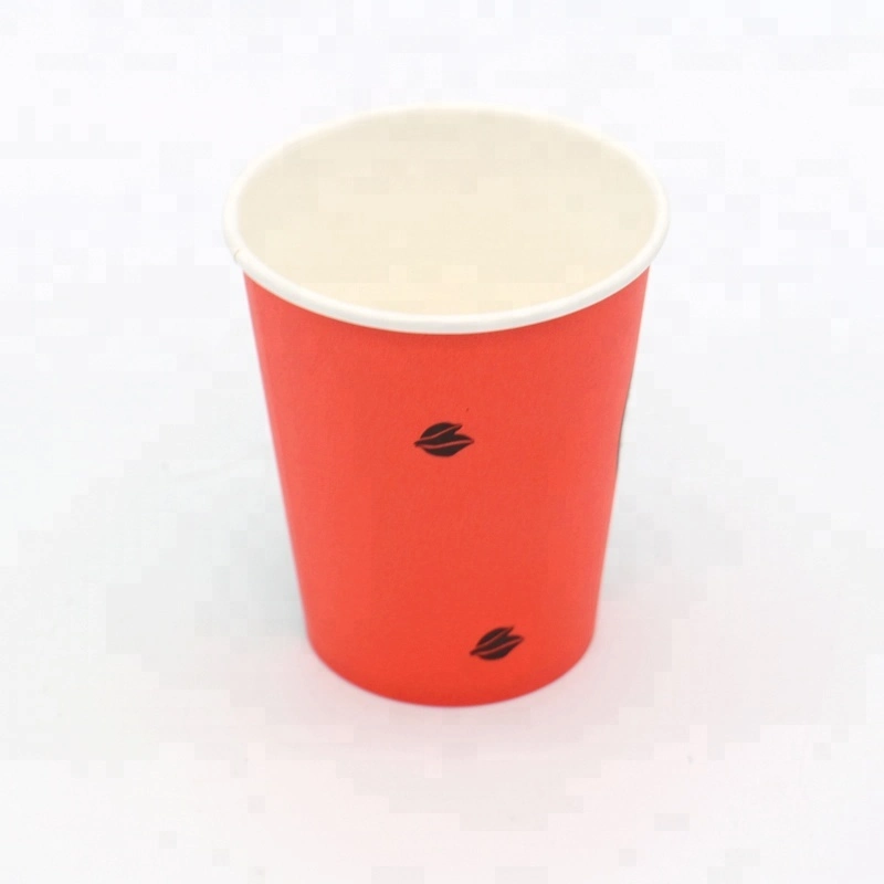 Disposable Single Wall Paper Cup Printed Paper Mug Hot Drink Coffee Cup