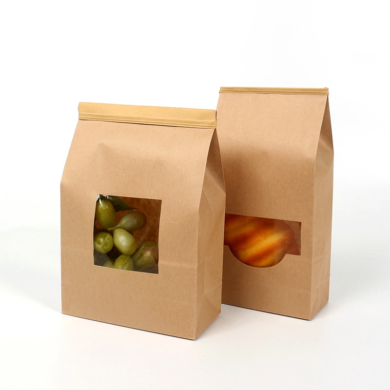 Biodegradable Waterproof Food Grade Kraft Paper Pouches