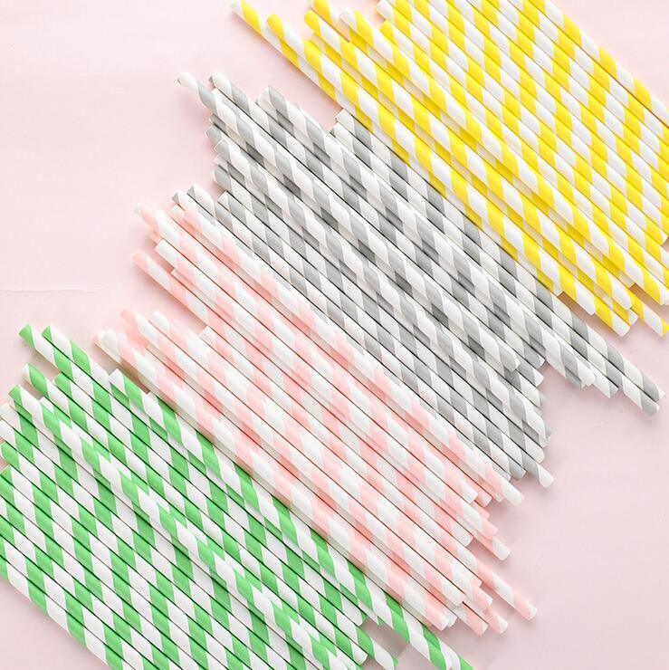 Amazon Hot Sell Biodegradable Kraft Straw, Eco-Friendly Paper Straws Kraft