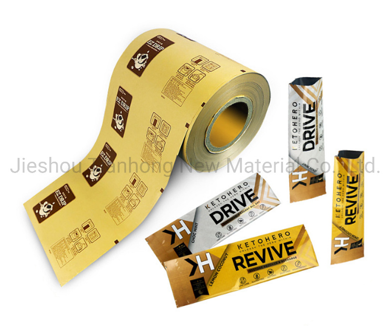 Wholesale BOPP Wrapping Films Plastic Packing Laminated Roll Film for Coffee