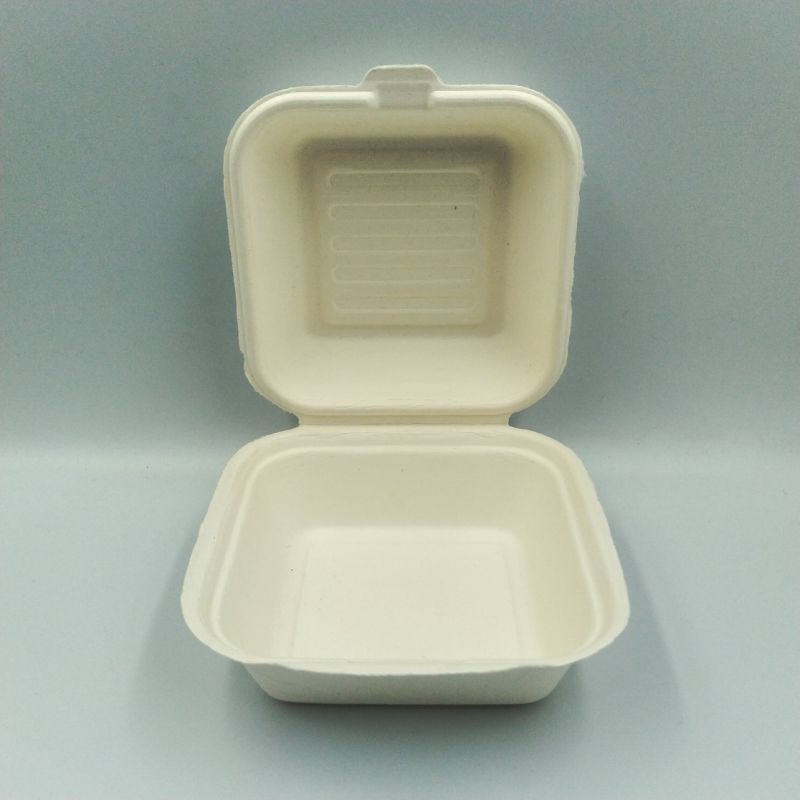 Shine Peak Biodegradable Bagasse Sugarcane Hamburger Boxes