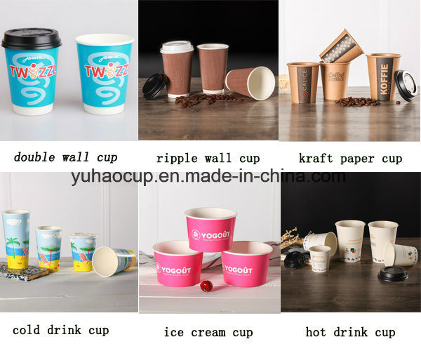 Ice Cream PLA Paper Cup, Disposable Paper Soup Bowl with Lid, Paper Hot Soup Bowl