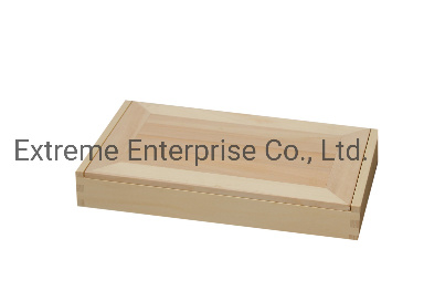 Unfinished Wooden Tea Bags Gift Packaging Box 8 Compartment