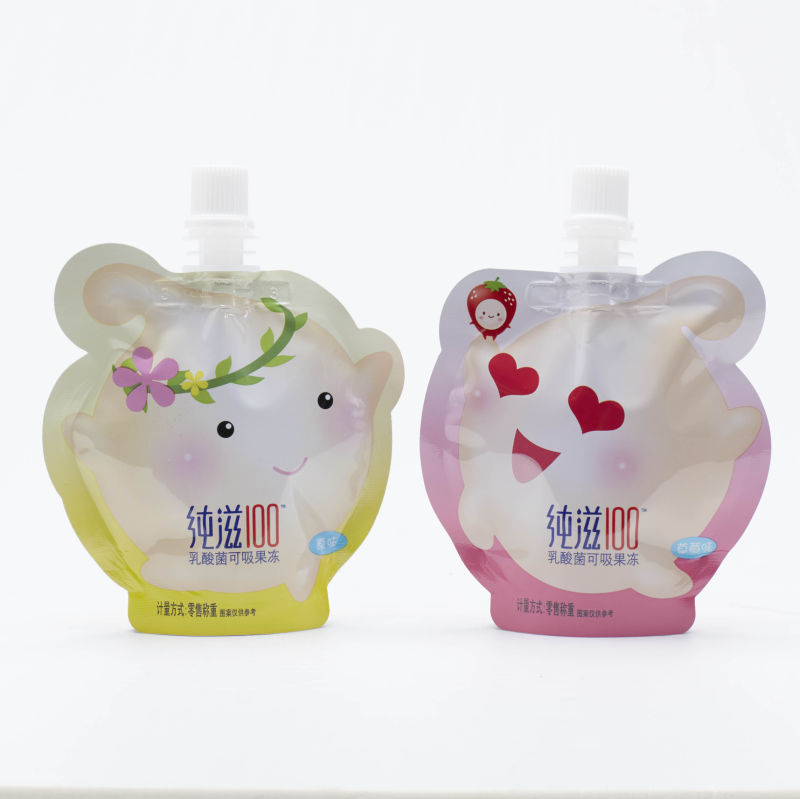 Customized Baby Food Spout Pouch Juice Beverage Bag Food Grade Food Pouch Shaped Bag