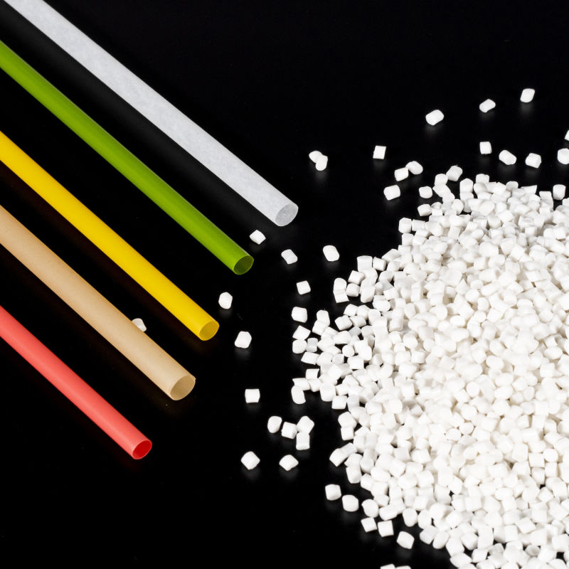 100% Biodegradable PLA Straws Grade Resin for Hot Drinking Straw
