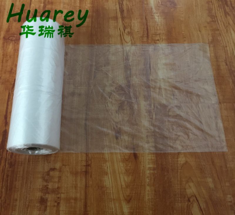 White HDPE LDPE Flat Roll Plastic Bag for Supermarket