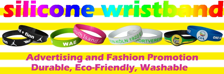 Fashion Customized Silicone Bracelet Silicone Ban Wristband of Rubber Wristband Jewelry (YB-WB-182)