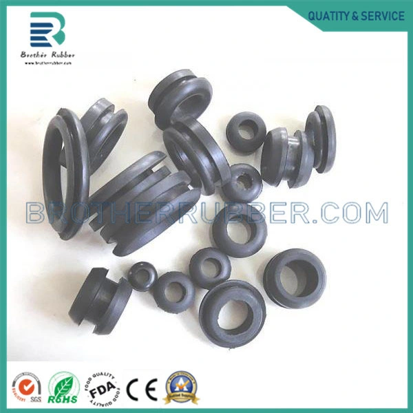 Custom EPDM SBR NBR Cr Nr Silicone Press Molding Weather Resistant Water Proof Industry Rubber Grommet