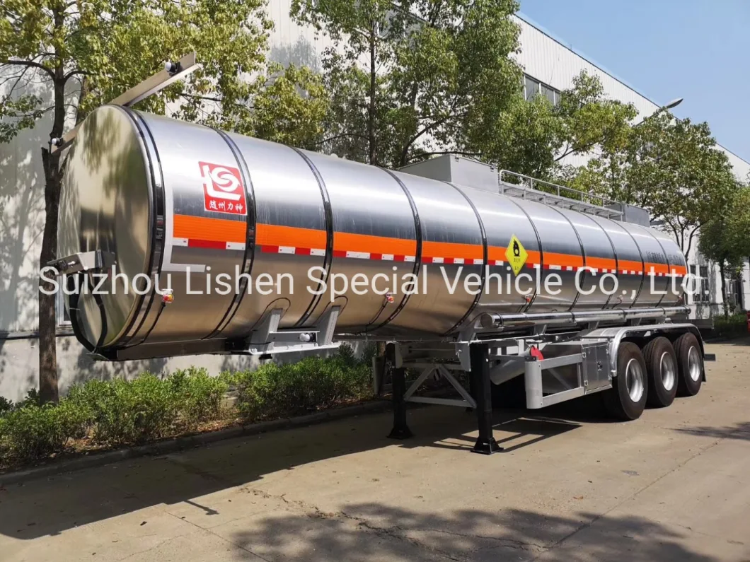 Emulsion Tank Trailer Liquid Molten Sulfur Transport Solution Insulated Cladding Stainless Steel 25000L 30000L Ammonium Nitrate Emulsion Tank Semi Trailer