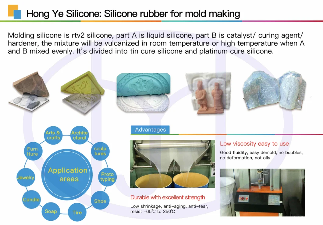 Non Toxic RTV Mould Making Liquid Silicone Rubber for Mold Making or Duplicating Organic Addition Cure Silicone