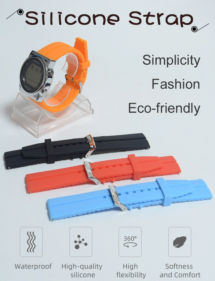 Quick Release Waterproof Rubber Silicone Wrist Watch Band Strap
