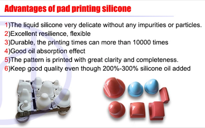 Pad Printing Silicone Rubber for Porcelain Making with The Tiny Pattern Liquid Silicone Rubber