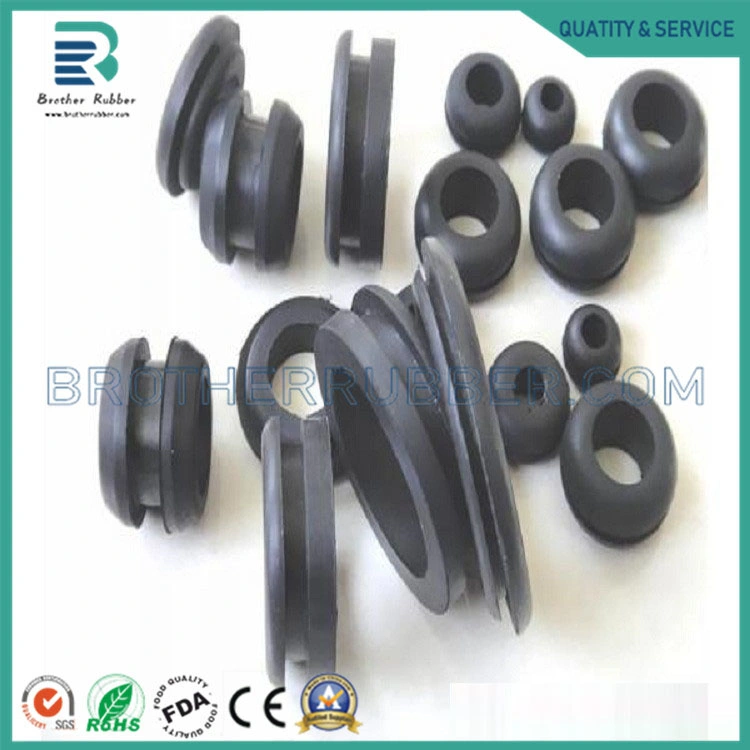 Custom EPDM SBR NBR Cr Nr Silicone Press Molding Weather Resistant Water Proof Industry Rubber Grommet