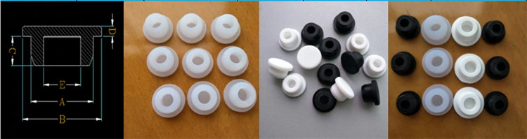 T Type Silicone Rubber Stopper Plugs for Medical Industry Non Toxic