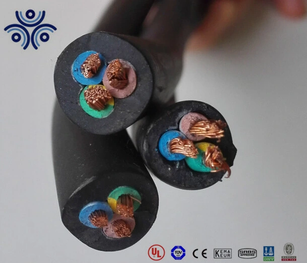 H07rn-F 4*2.5 VDE Standard Rubber Cable, Silicon Flexible Rubber Cable, Rubber Sheath Welding Cable