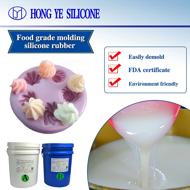 Eco-Friendly Nontoxic Liquid Silicone Rubber Mold Making for Food FDA Certificated Addition Cure Silicone