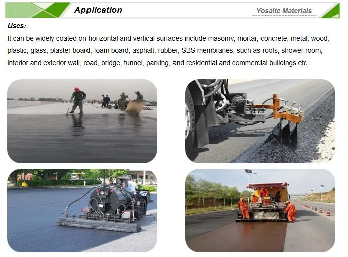 Excellent Adhesion Slow Setting Cationic Bitumen/Asphalt Emulsions for Pavement in Road/Roofs/Basement