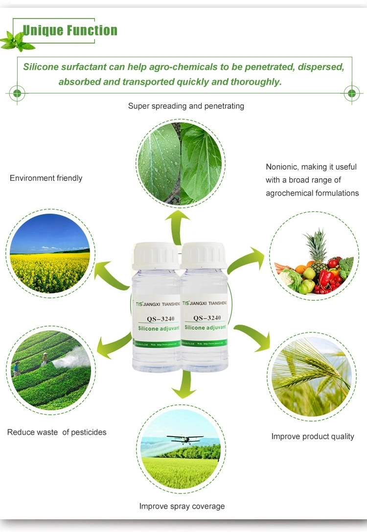 Agricultural Silicone Surfactant Polydimethylsiloxane for Spray Modifier