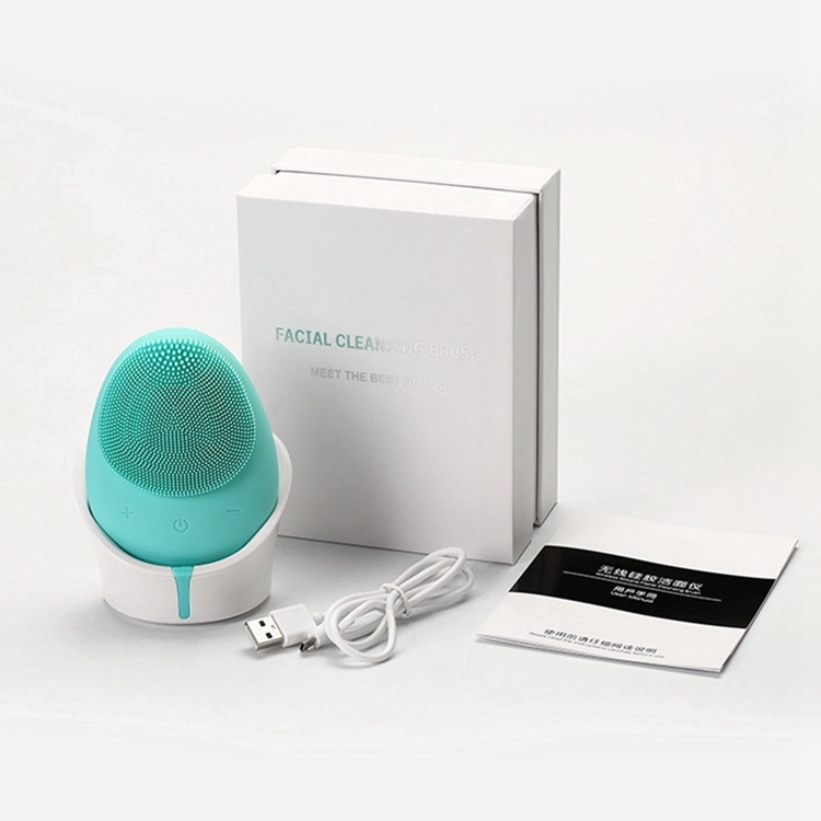 2021 Beauty and Personal Care Electric Facial Cleansing Brush Sonic Silicone Facial Cleansing Brush