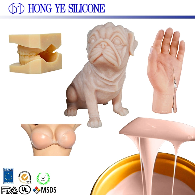 Platinum Based Silicone with 1: 1 Ratio Silicone Easy Demold High Quality Safe Silicone for Toys Liquid Silicone