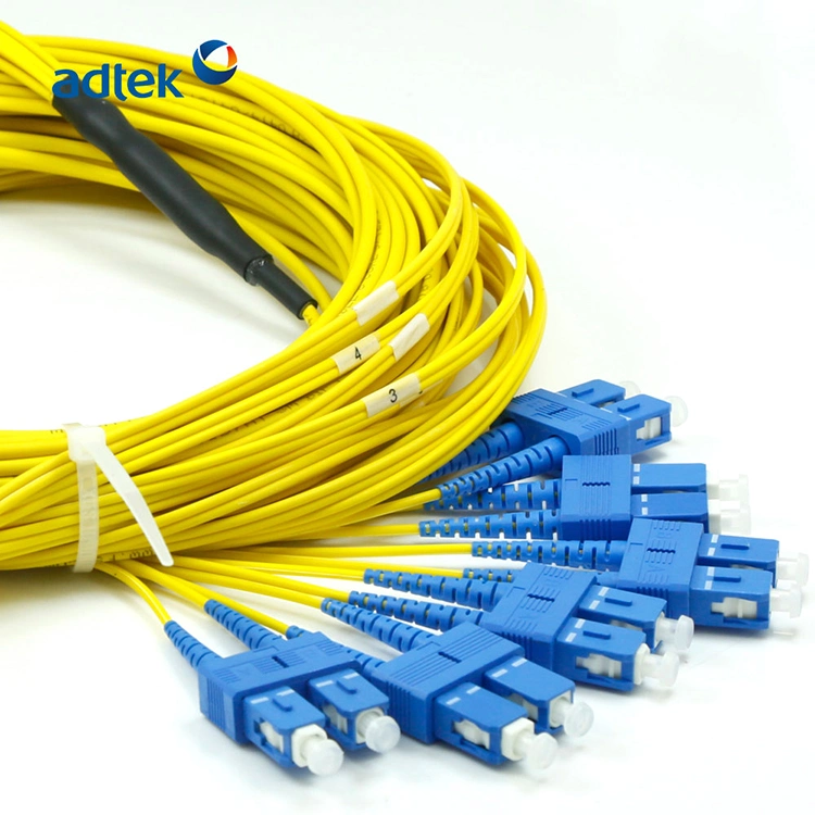 LC/Upc-Sc/Upc Duplex 12 Fibers Singlemode PVC/LSZH Per-Terminated Patch Cord