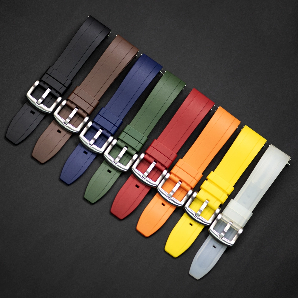 Quick Release Waterproof Tpsiv Rubber Silicone Wrist Watch Band Strap