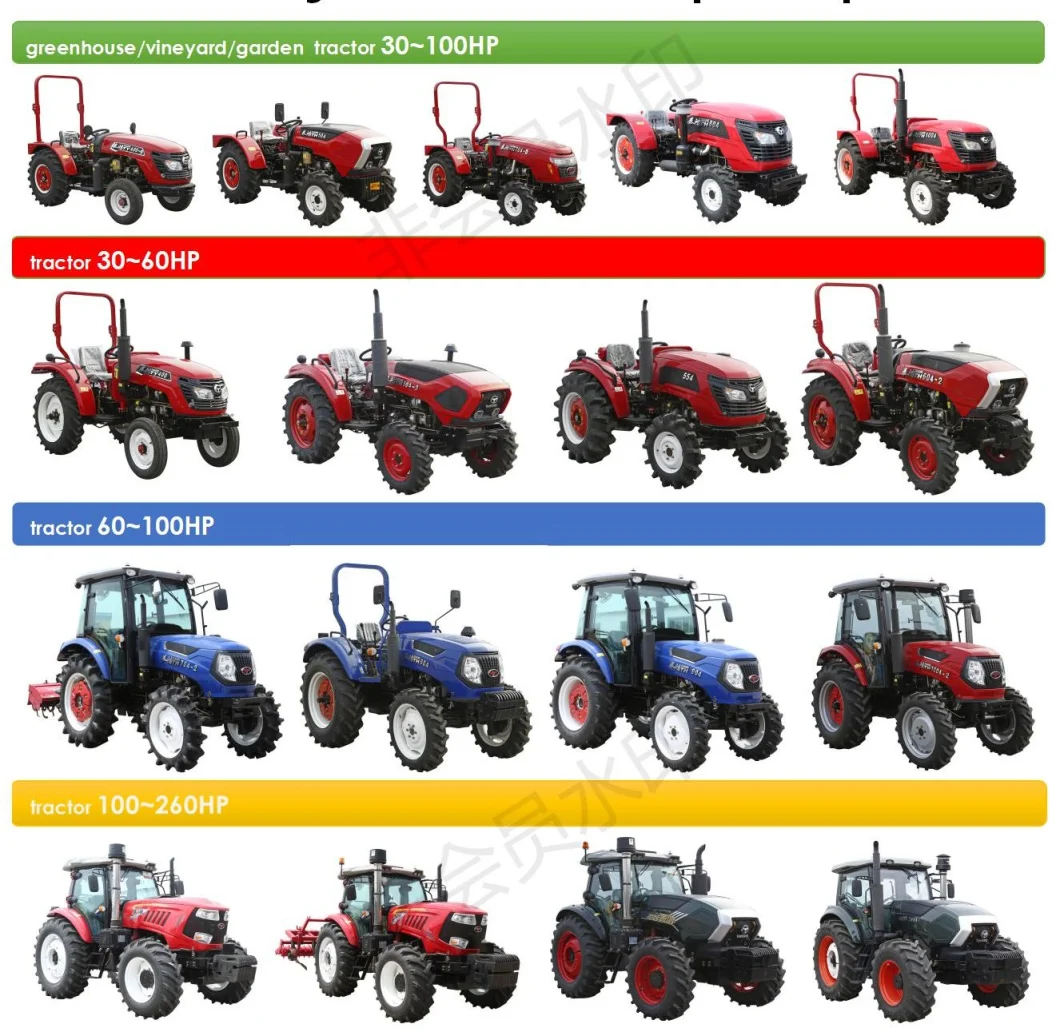 China Factory Supply 150HP 4WD Agriculture Tractor Compact Mini Tractor Walking Diesel Farm Tractor
