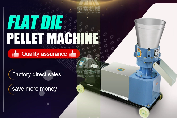 Hot Selling Lowest Price Flat Die Small Poultry Chicken Feed Pellet Mill with 1 Years Warranty