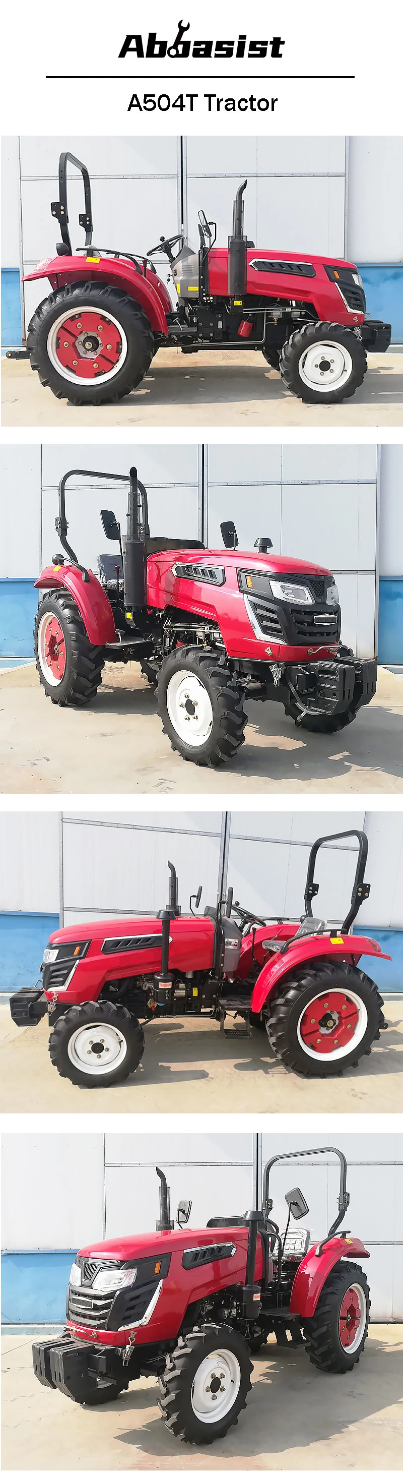 Factory Supply High Quality Tractor 55, 60, 70 HP Agricultural, Farm, Mini Tractor