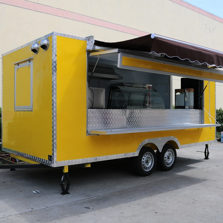 Stainless Steel Food Stall Mobile BBQ Cart Tuk Tuk Rotisserie Chicken Trailer